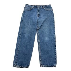 Levis‎ 550 Jeans Mens 36W 30L Blue Relaxed Fit Tapered Leg Denim Bat Wing USA